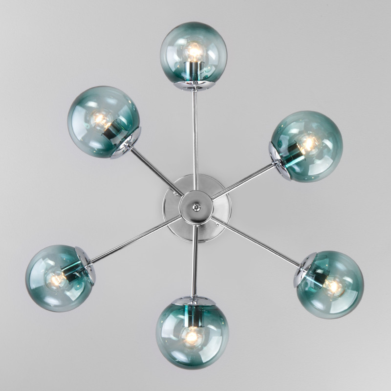 люстра на штанге eurosvet 30166/6 хром