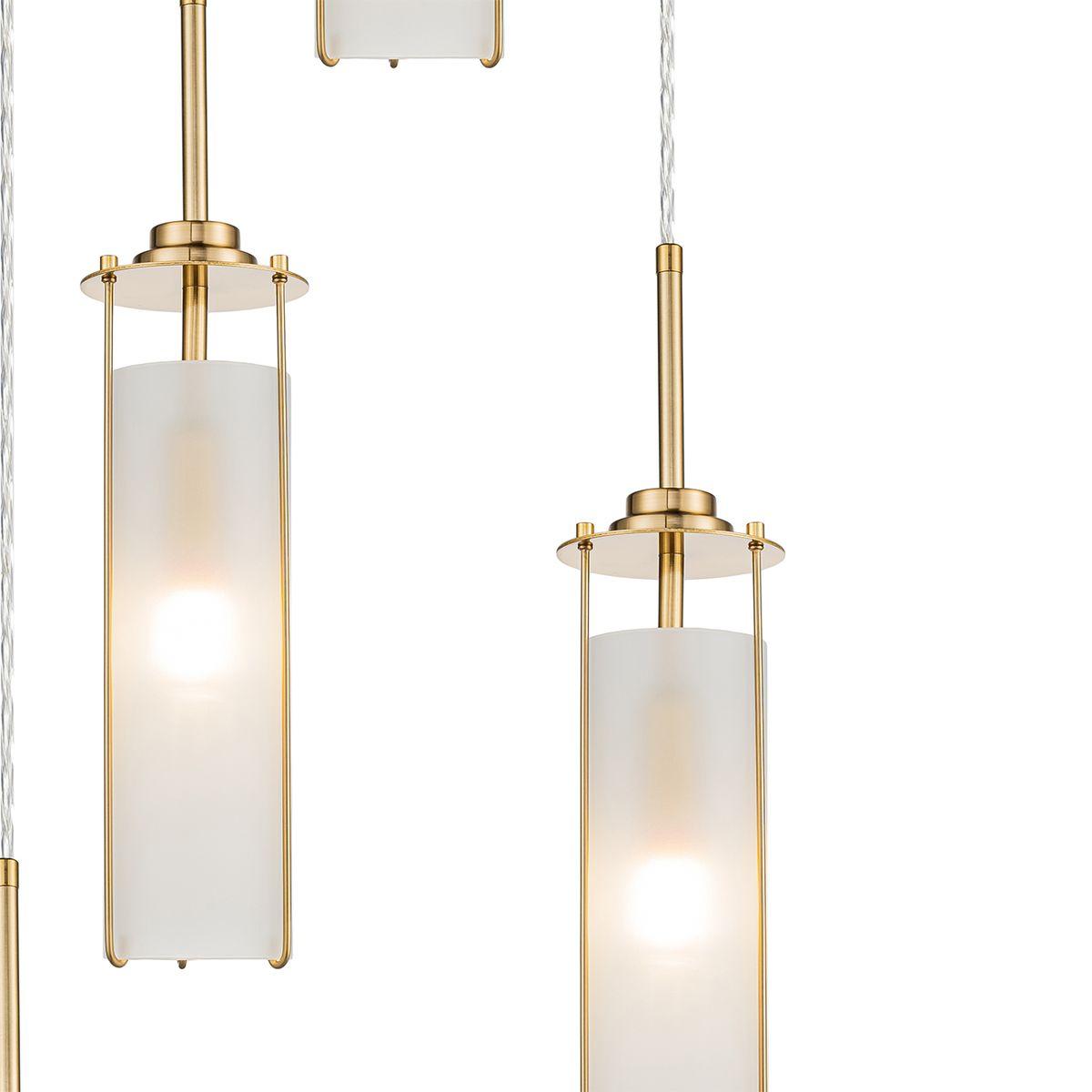 подвесная люстра indigo torcia 11038/5pl brass v000417