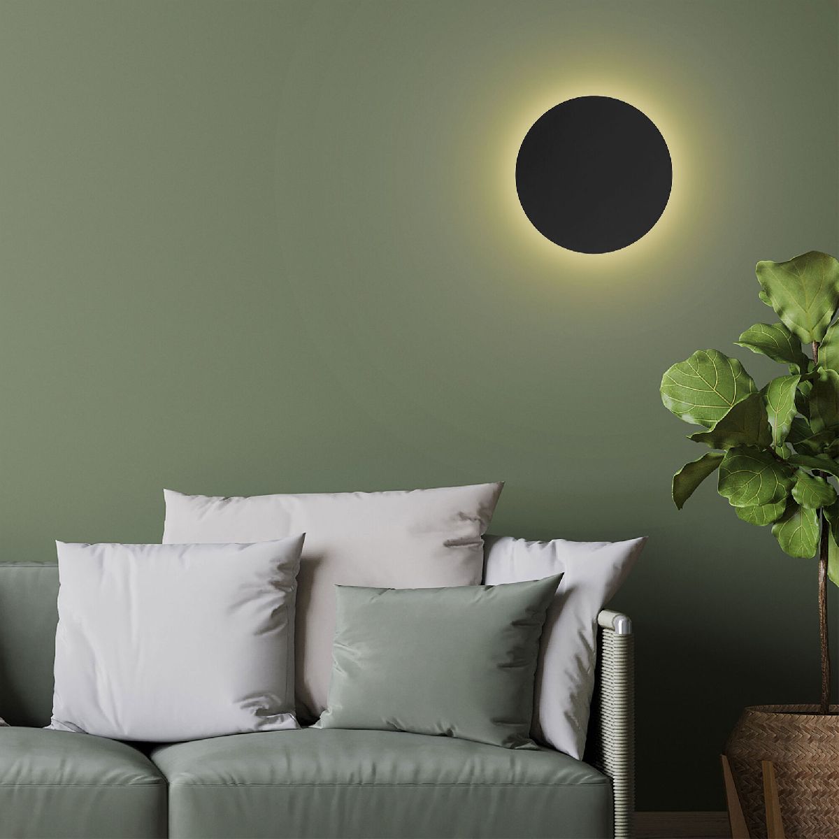 настенный светильник tk lighting 6013 luna black a065357