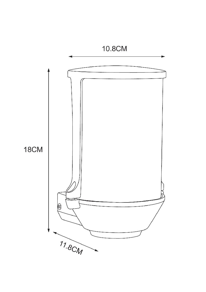 уличный настенный светильник arte lamp minchir a8306al-1bk