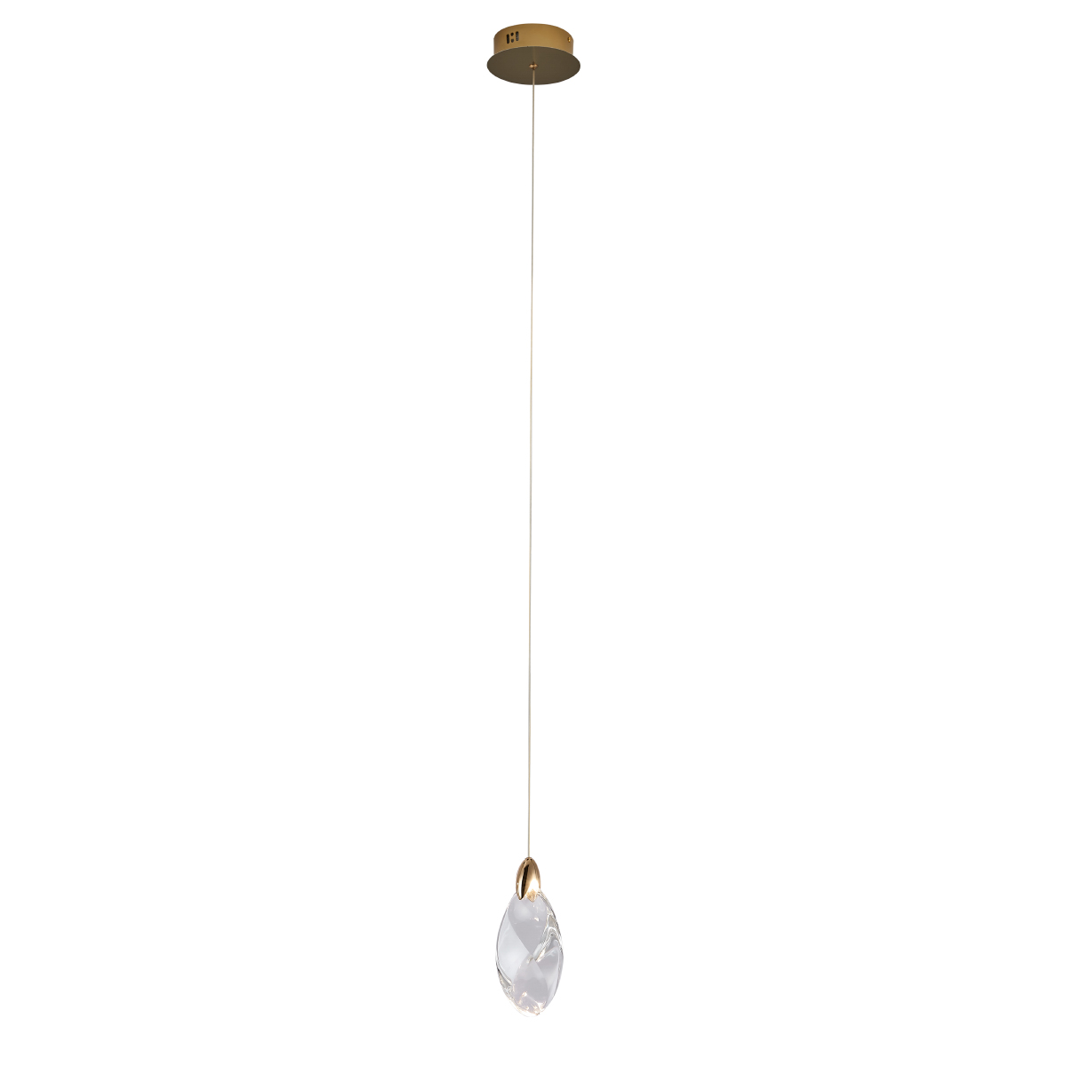 подвесной светильник delight collection od2439-1 gold/clear