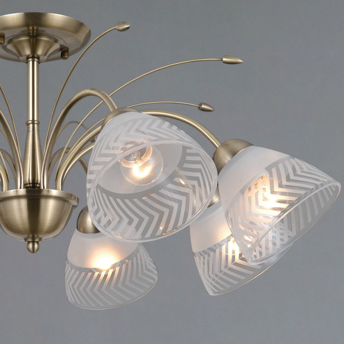 люстра на штанге illumico il0594-8csq-25 ab arezzo