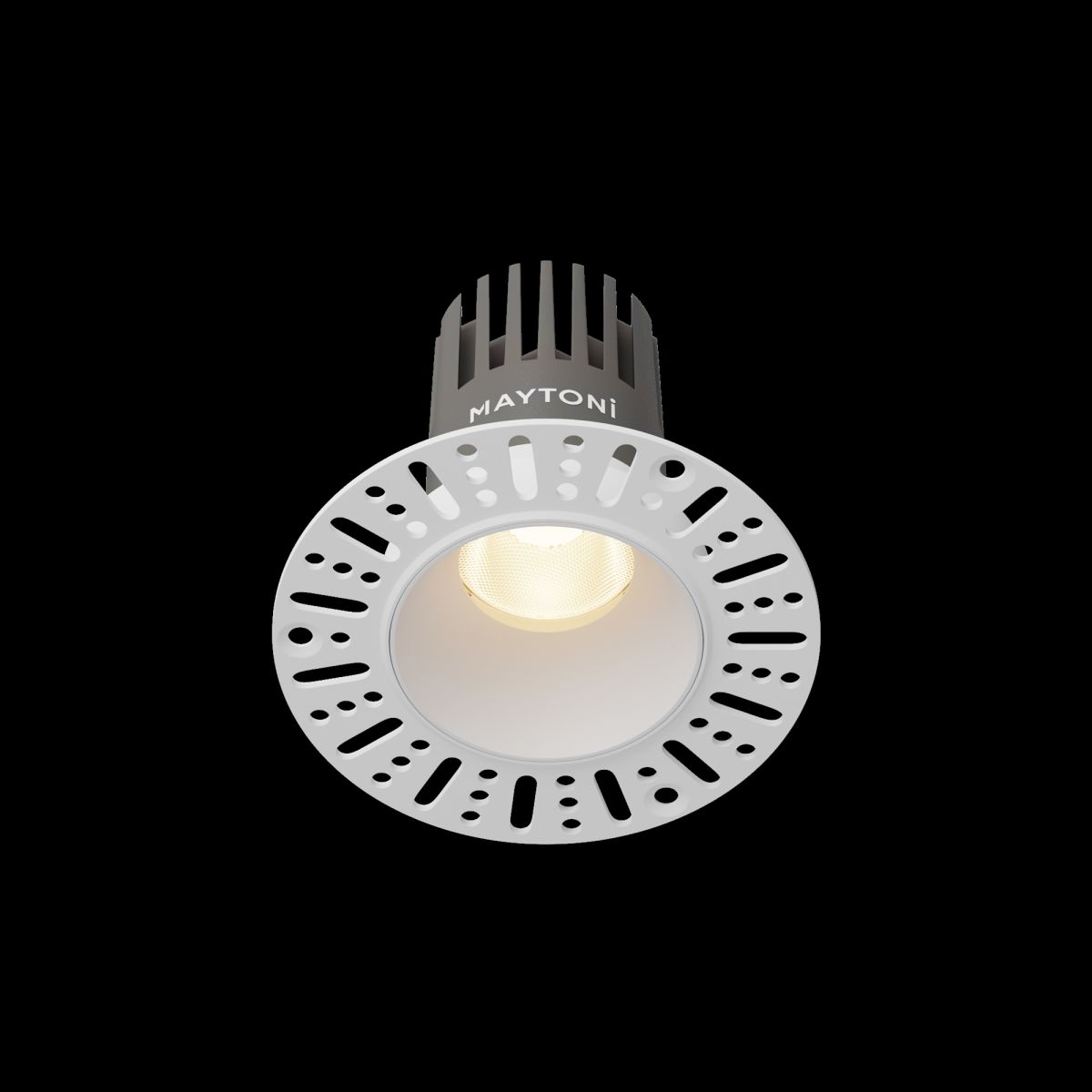 встраиваемый светильник maytoni technical dip dl119-10w-3k-trs-w