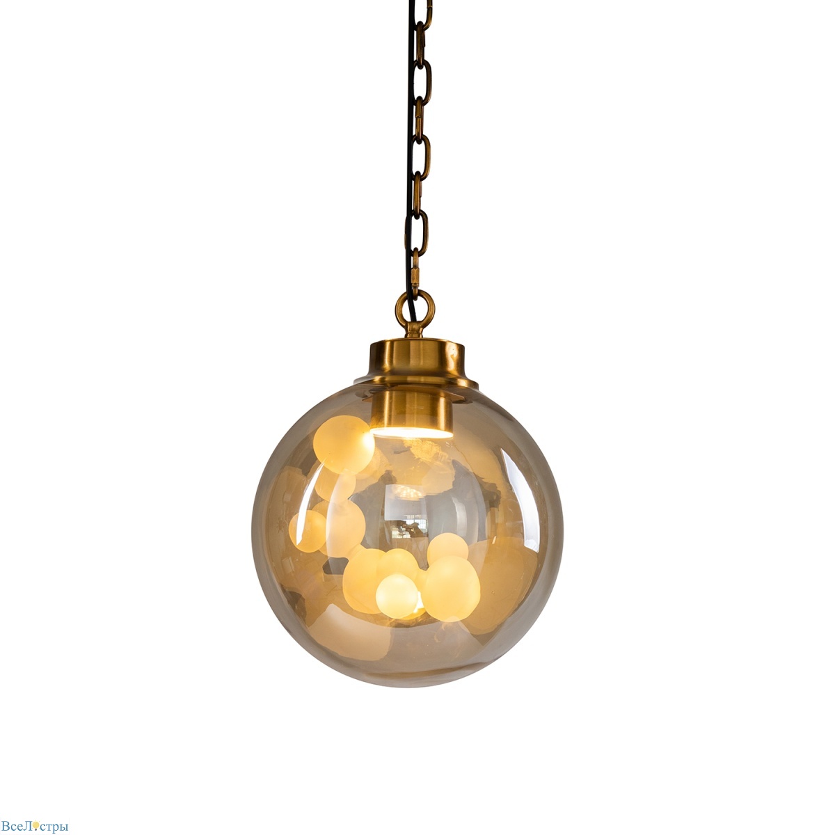 подвесной светильник soap kg1148p brass/amber delight collection
