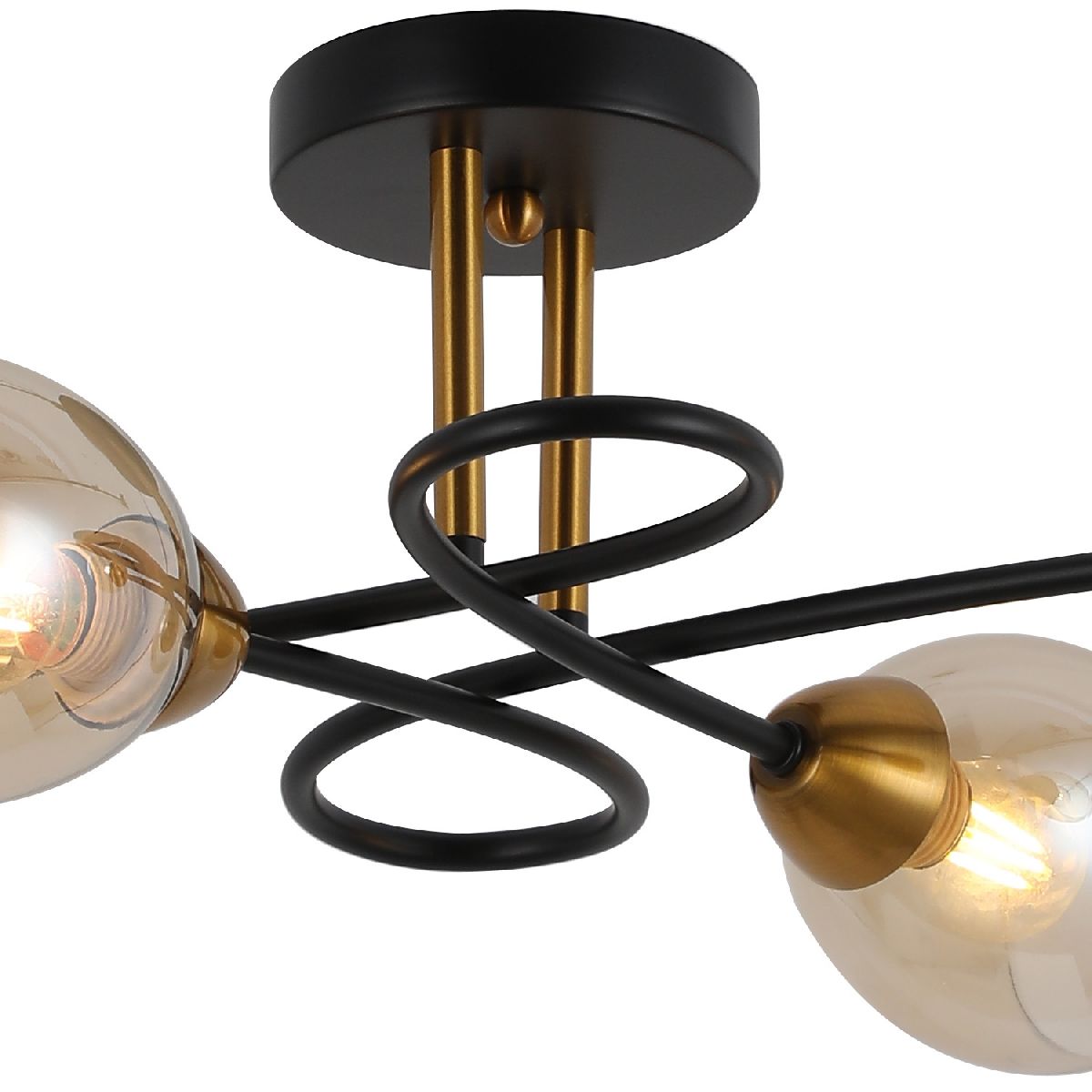 потолочная люстра illumico il8263-4cou-79 bk gd celeste