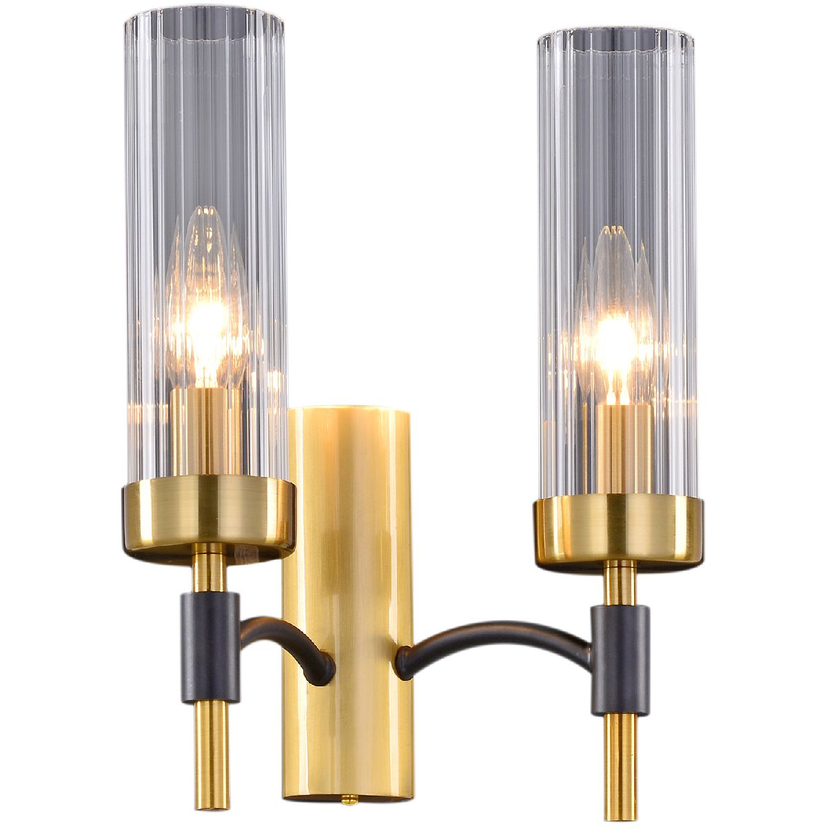 бра illumico il5177-2wls-29 brass tubo