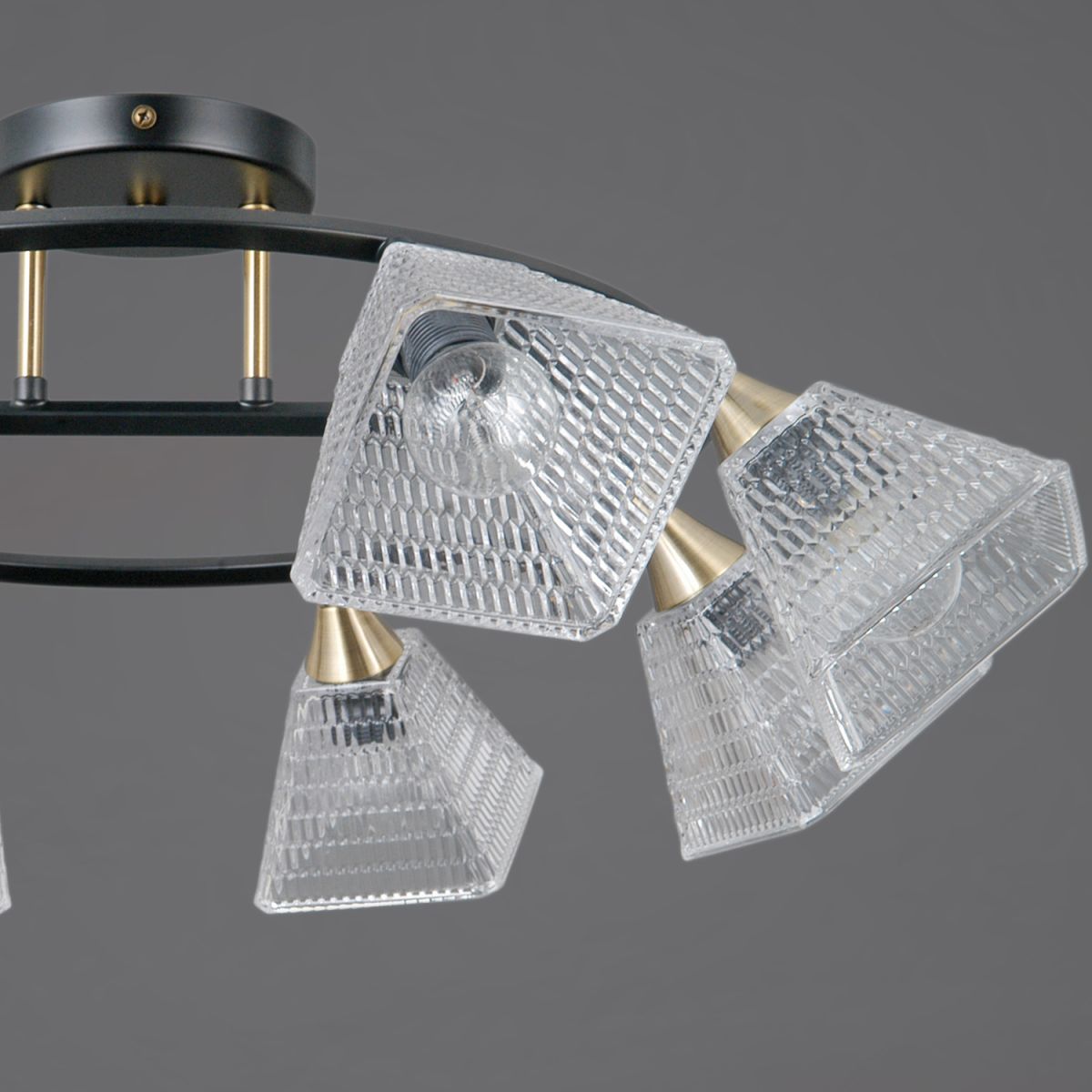 потолочная люстра illumico il0850-8csq-25bkab elite