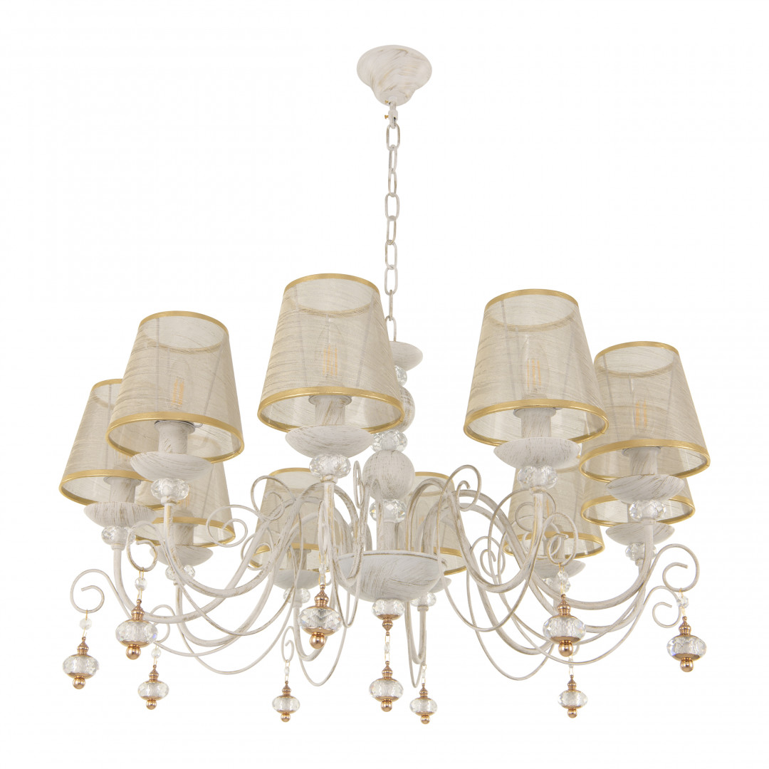 подвесная люстра arte milano 347620/10 wt+g