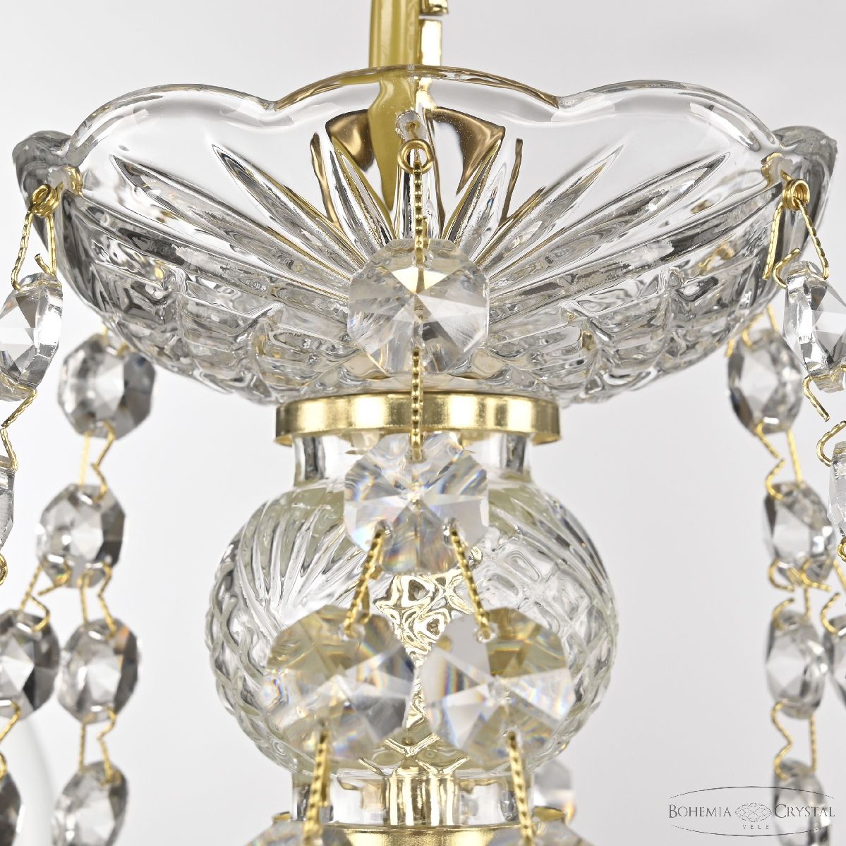 подвесная люстра bohemia ivele crystal 107/6/165 g