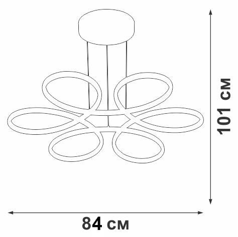 подвесная люстра vitaluce v04610-13/6s