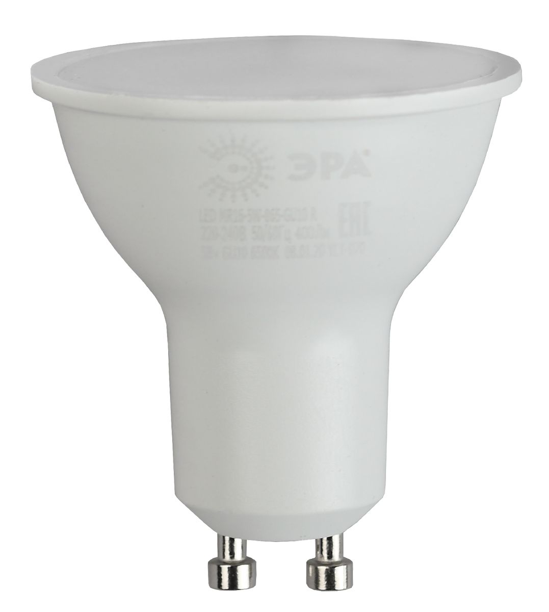 лампа светодиодная эра gu10 9w 4000k led mr16-9w-840-gu10 r б0050692