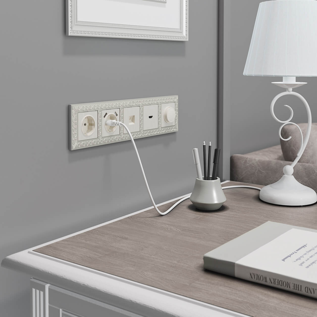 диммер werkel перламутровый рифленый w1142013 4690389160981