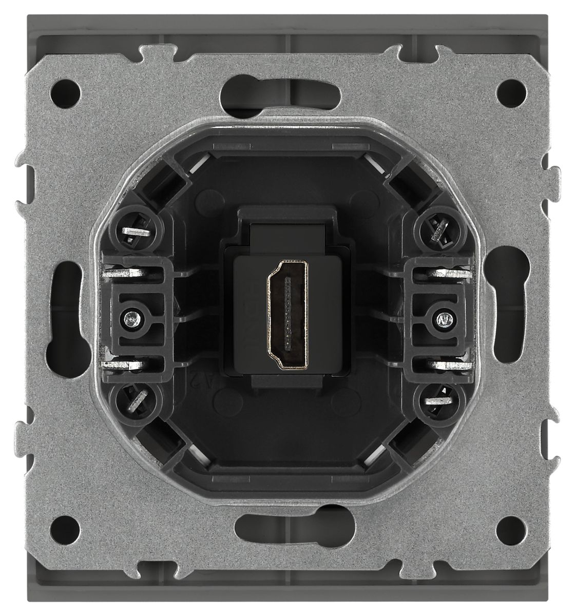 розетка эра arktik 16-3114-06 hdmi графит б0070509