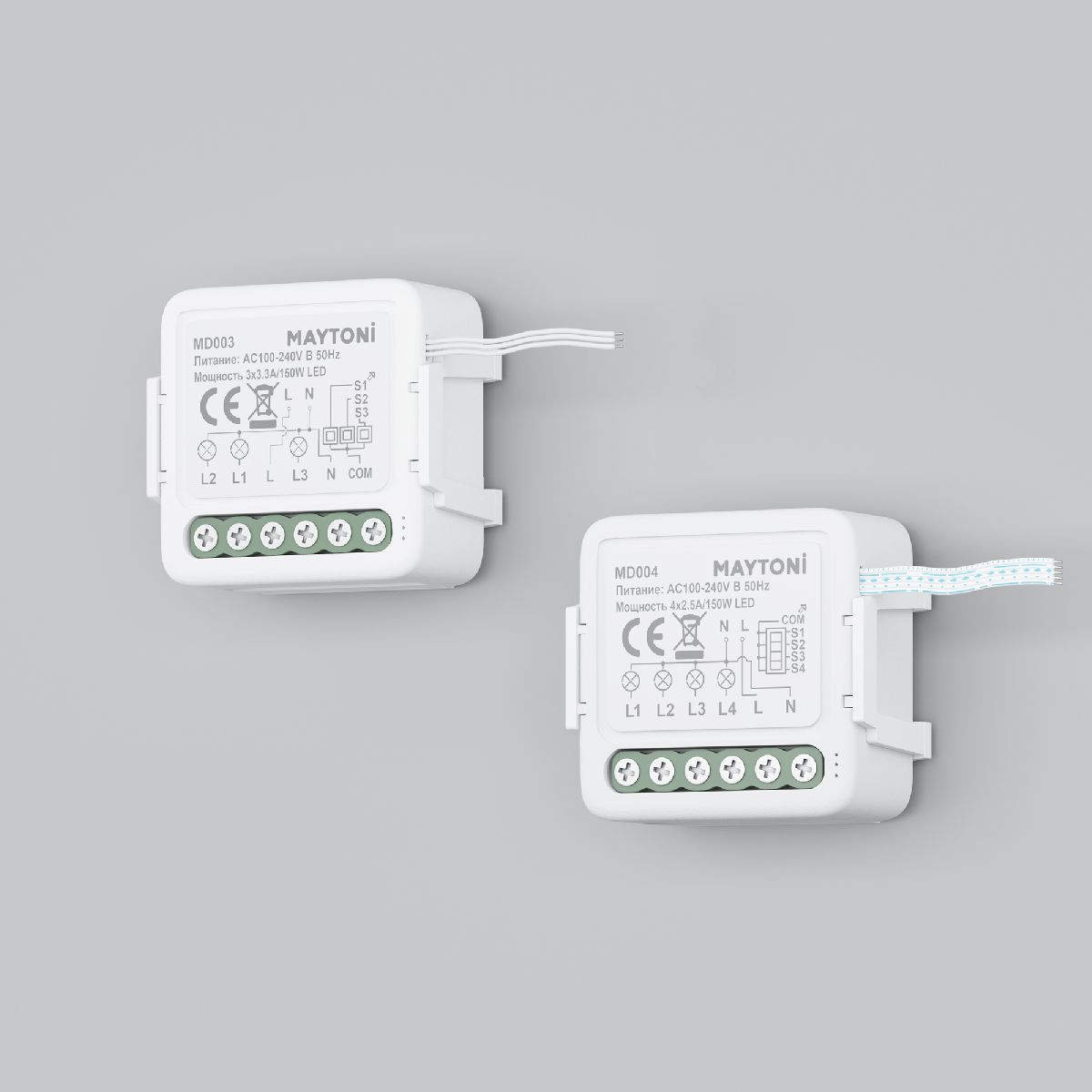 wi-fi выключатель трехканальный maytoni smart home md003