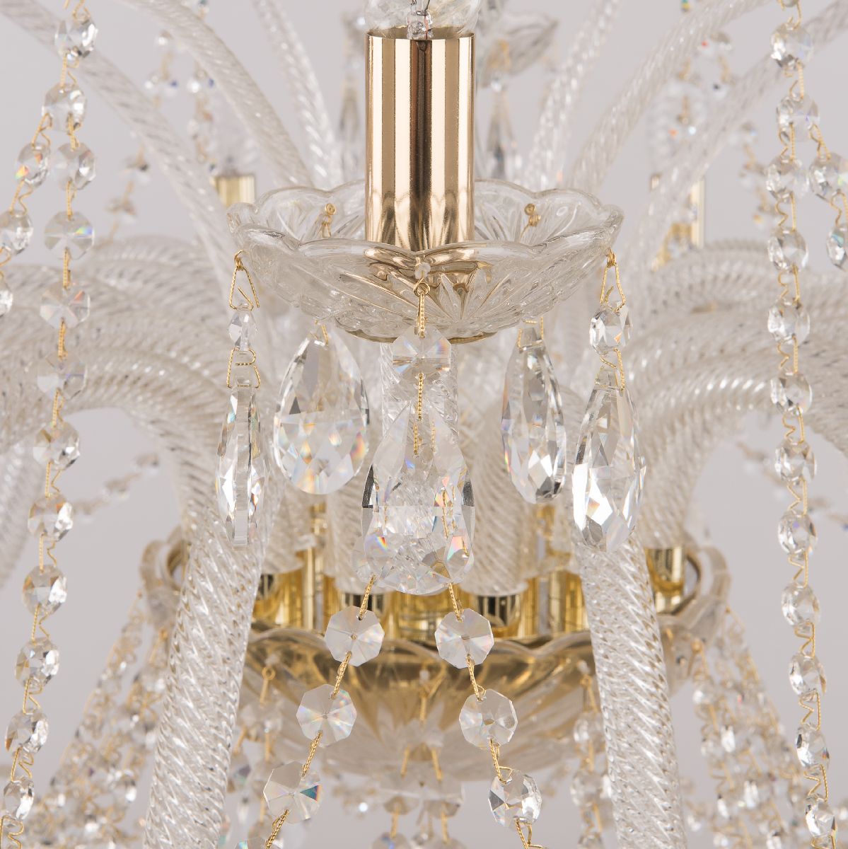 подвесная люстра bohemia ivele crystal 105/12+6/360 g