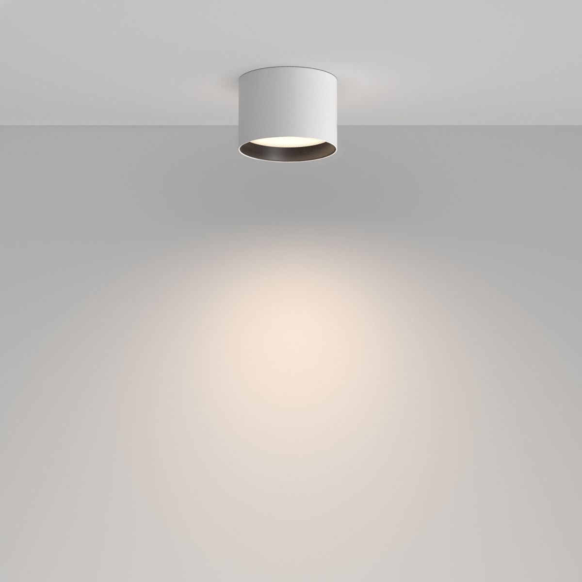 потолочный светильник maytoni technical glare c127cl-l7w4k-w