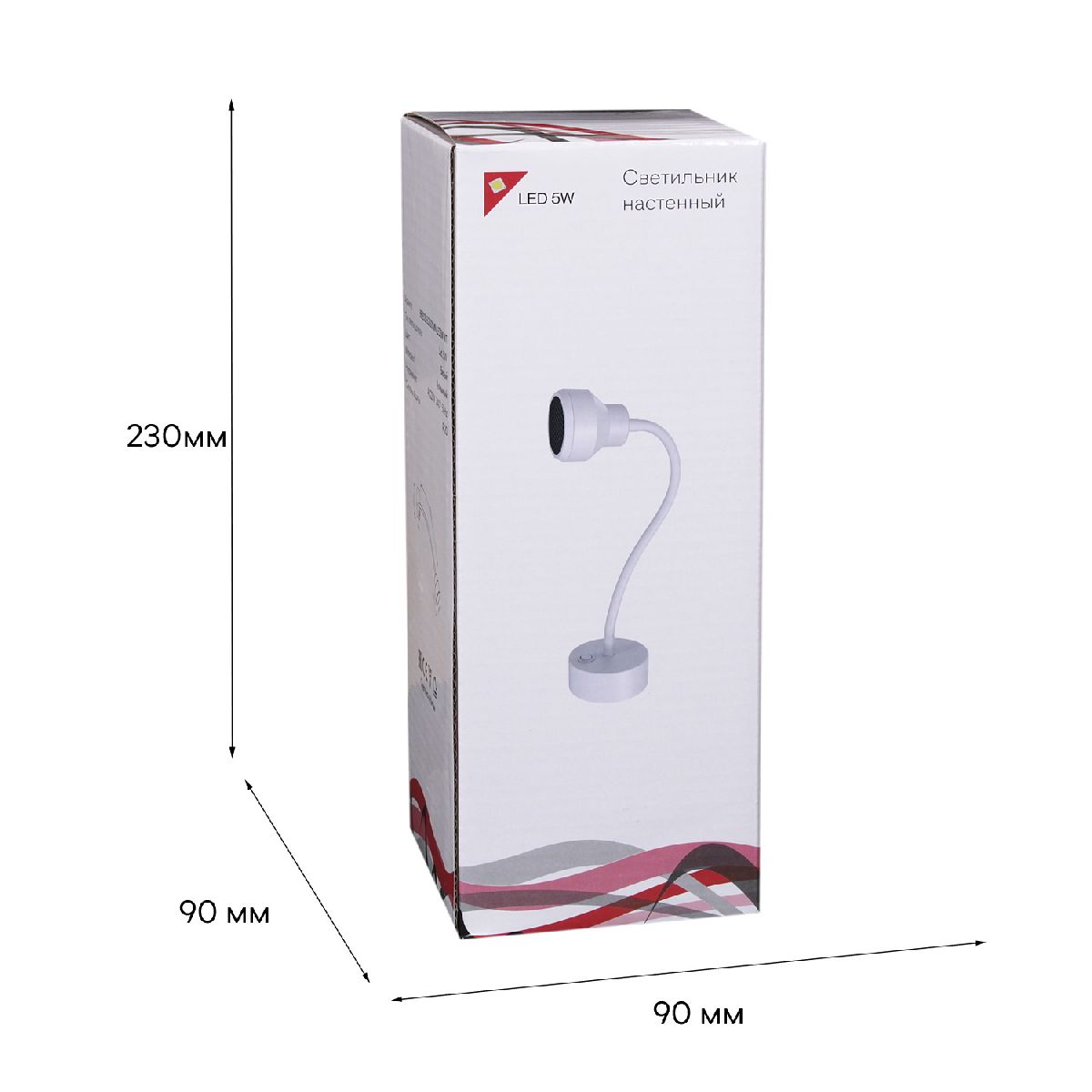 гибкое бра reluce 86203-9.2-001mn led5w wt