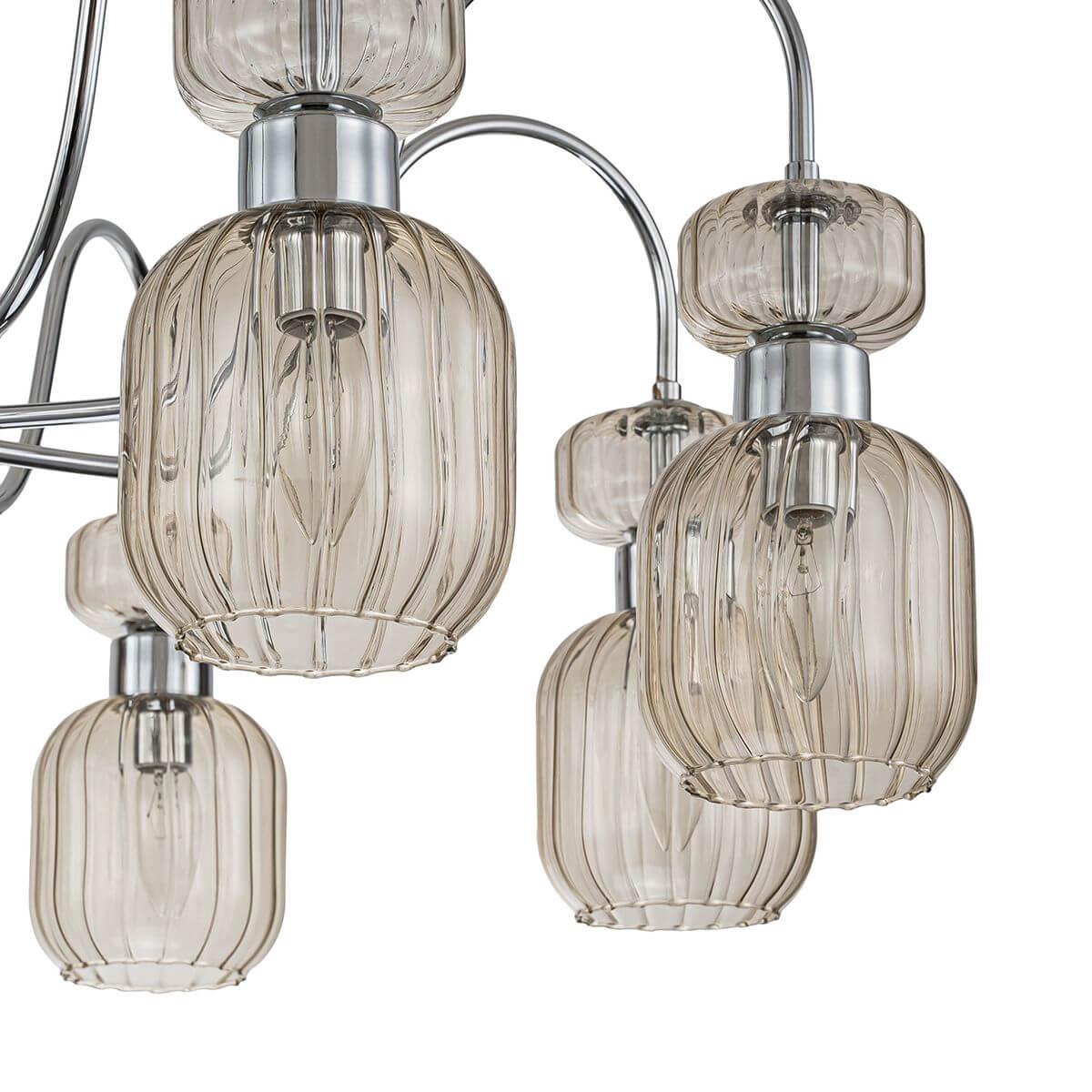 потолочная люстра escada gloss 1141/8pl chrome/beige
