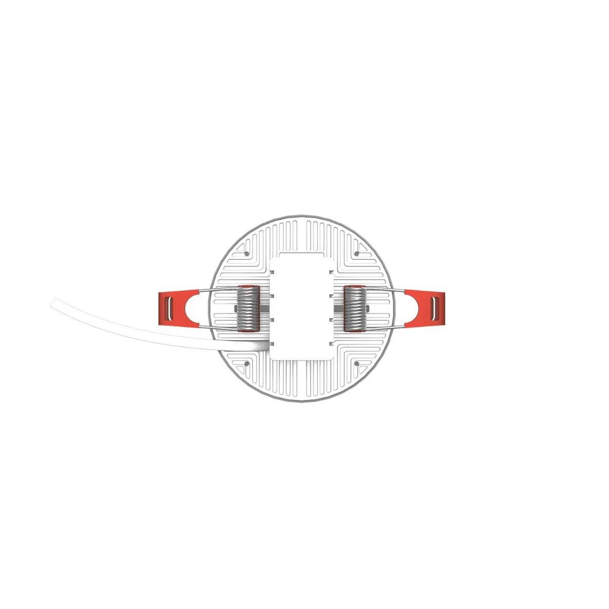 встраиваемый светодиодный светильник gauss elementary adjustable frameless 9034460209