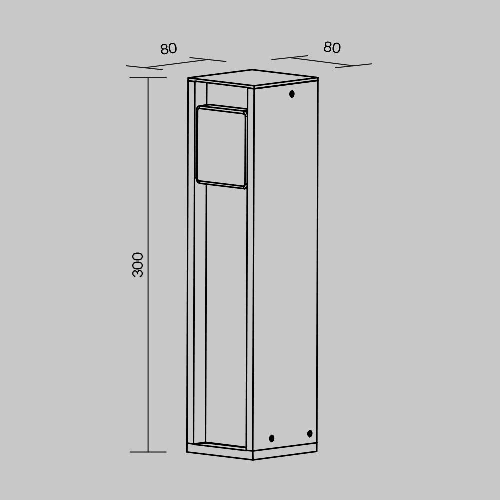 уличная розетка maytoni socket o459fl-gf01sc