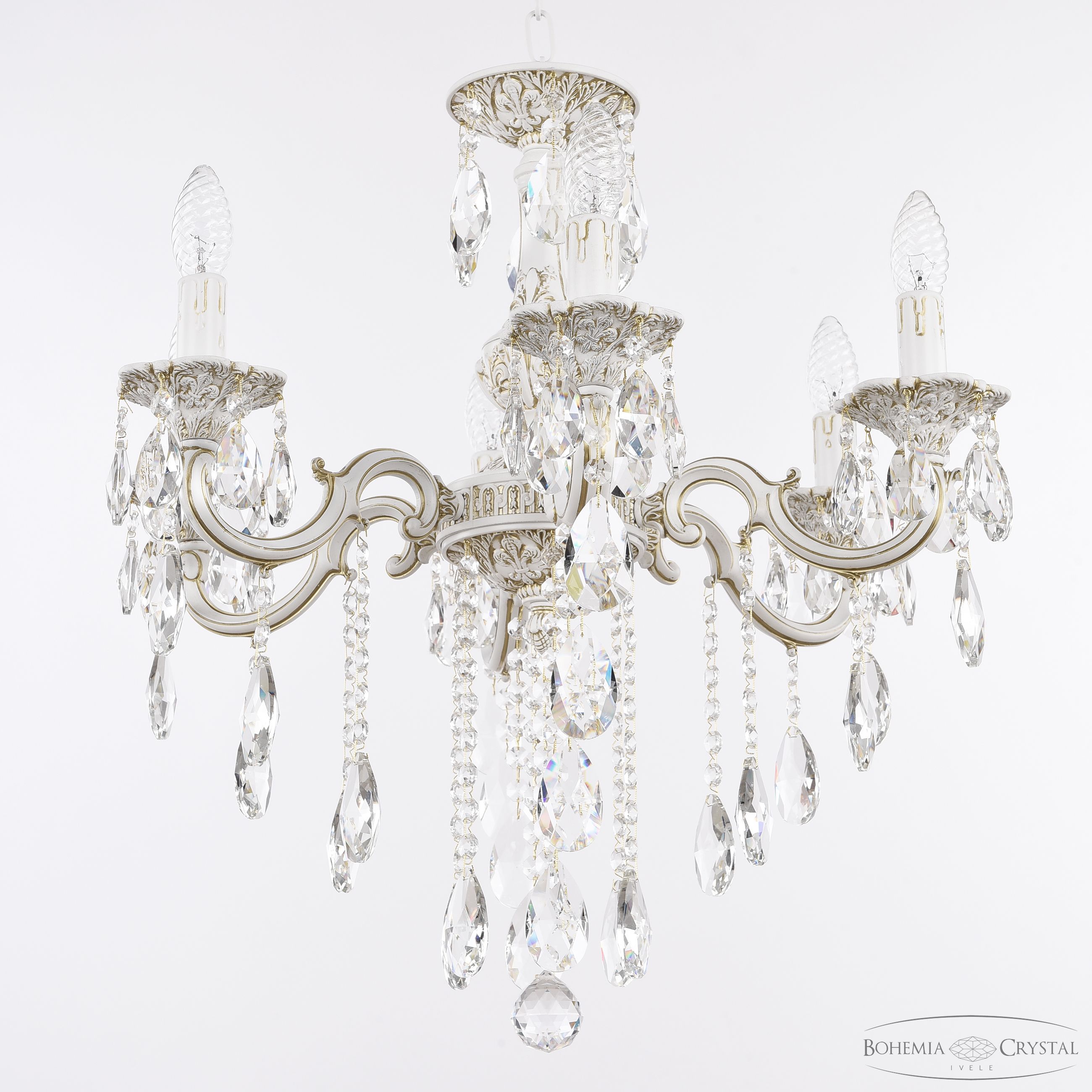 подвесная люстра bohemia ivele crystal al78101/6/175 b wmg