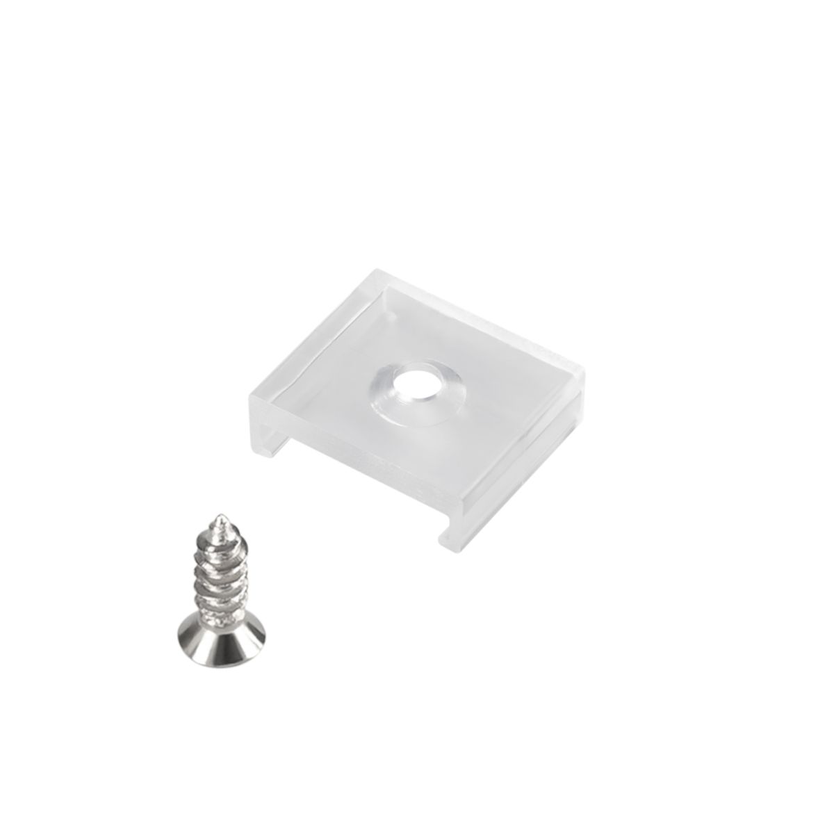 держатель arlight arl-wave-16x15mm-clip-p clear (пластик) 059748