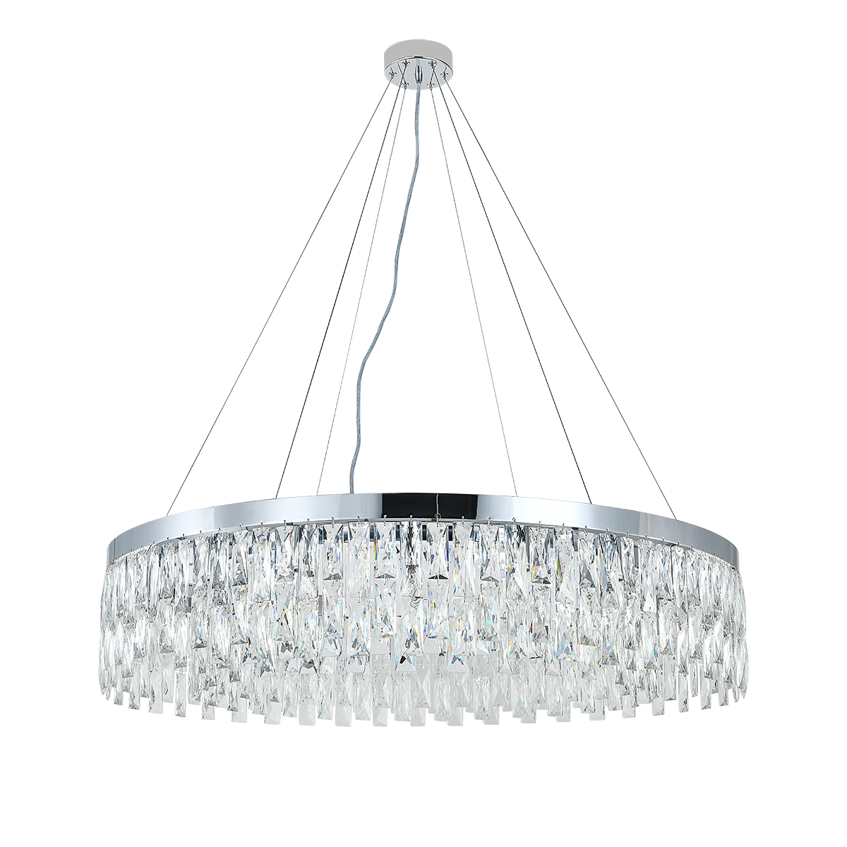подвесная люстра indigo anna 12029/18p chrome v000498