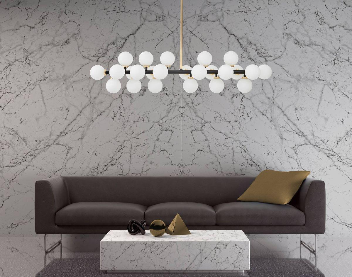 подвесная люстра lumina deco marsiada ldp 6033-24 bk+gd