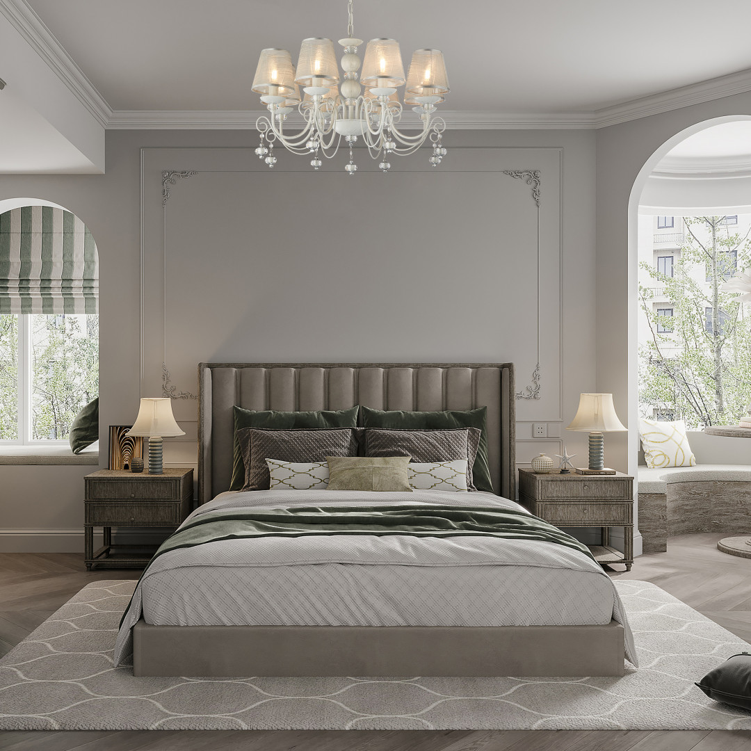 подвесная люстра arte milano 347620/8 wt+sl
