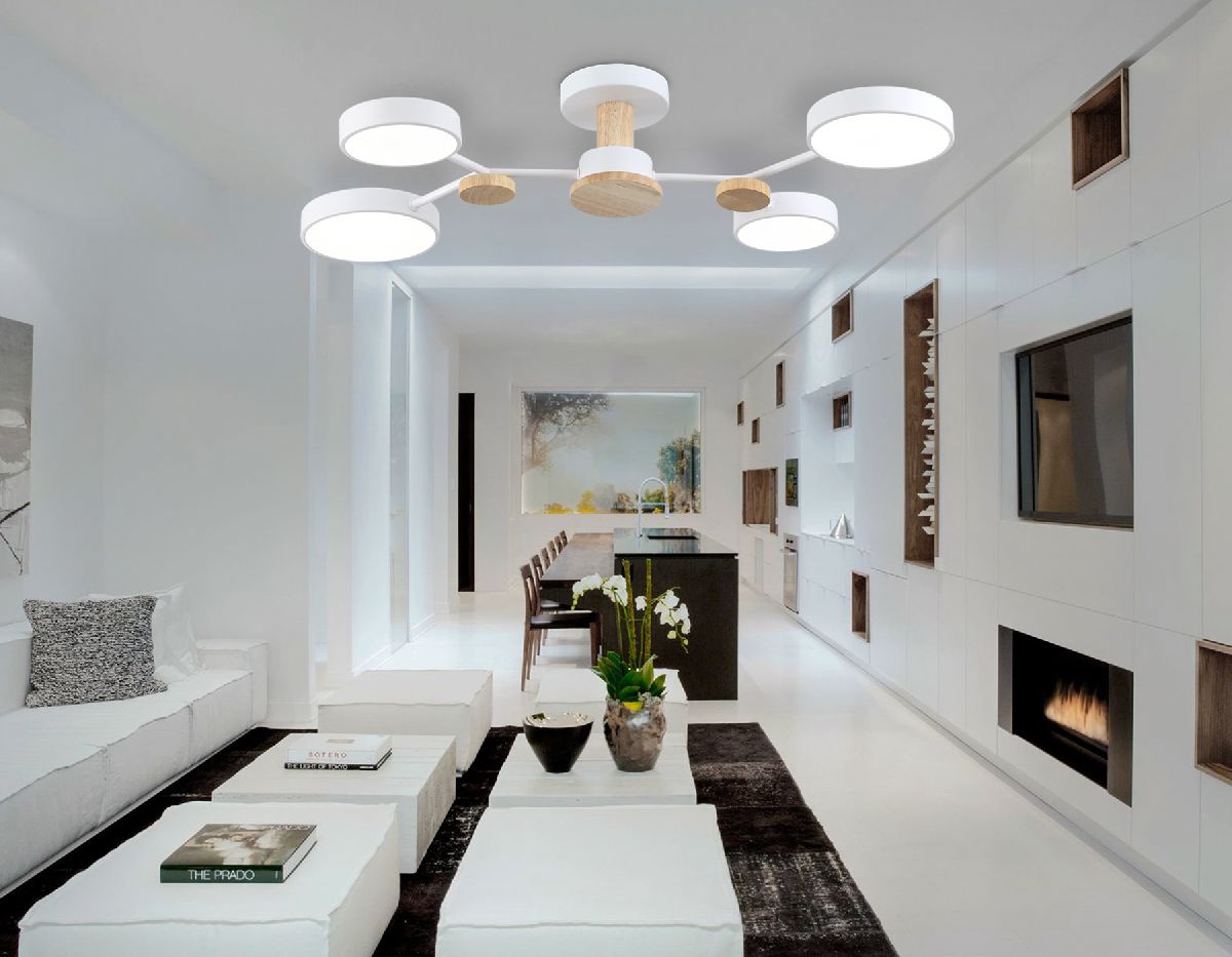 люстра на штанге ambrella light linetech comfort fl4858
