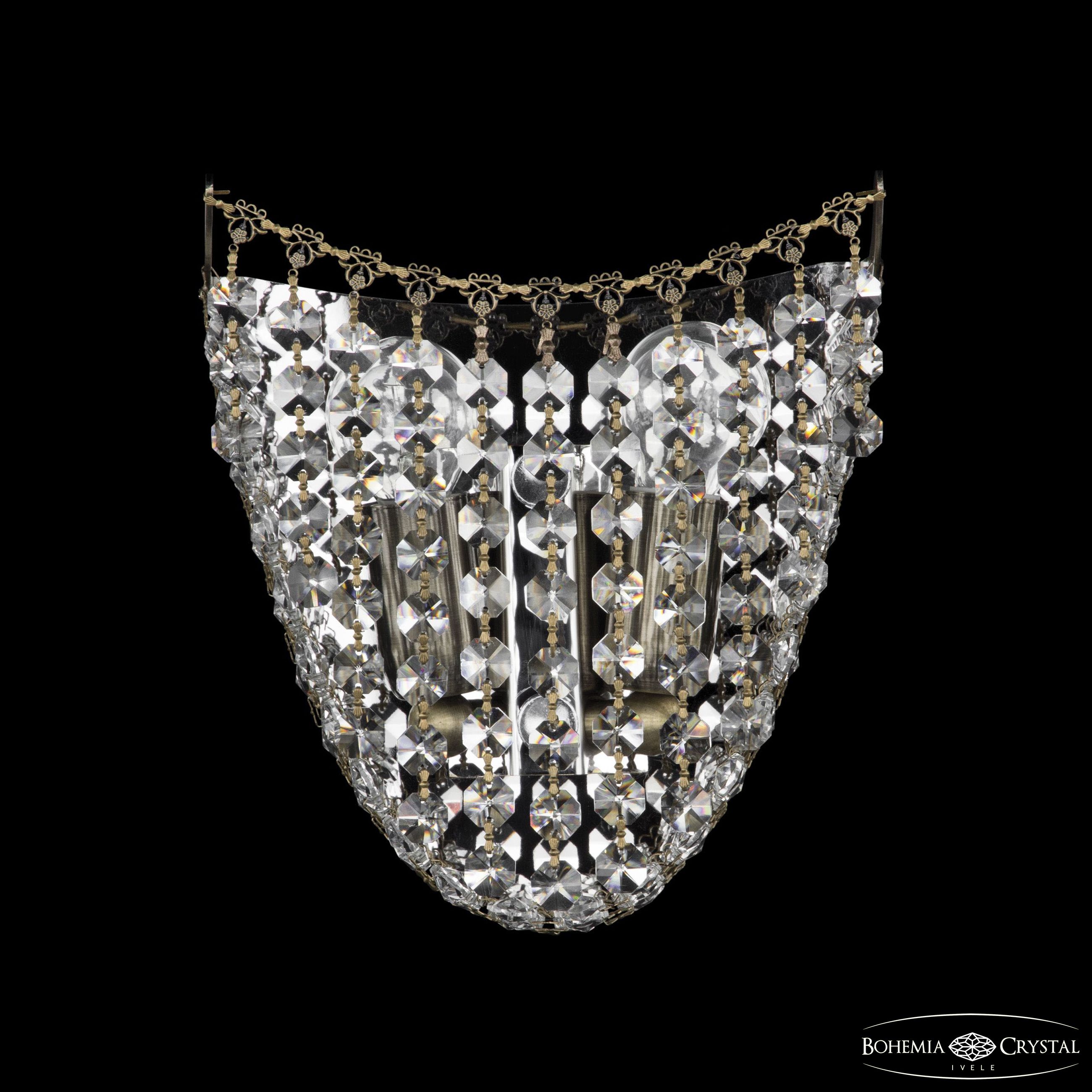 настенный светильник bohemia ivele crystal 77081b/19 pa