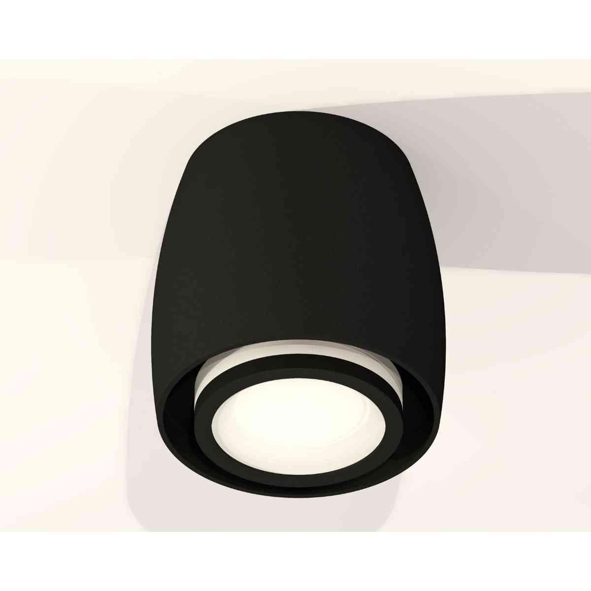 комплект накладного светильника ambrella light techno spot xs1142040 sbk/fr черный песок/белый матовый (c1142, n7121)
