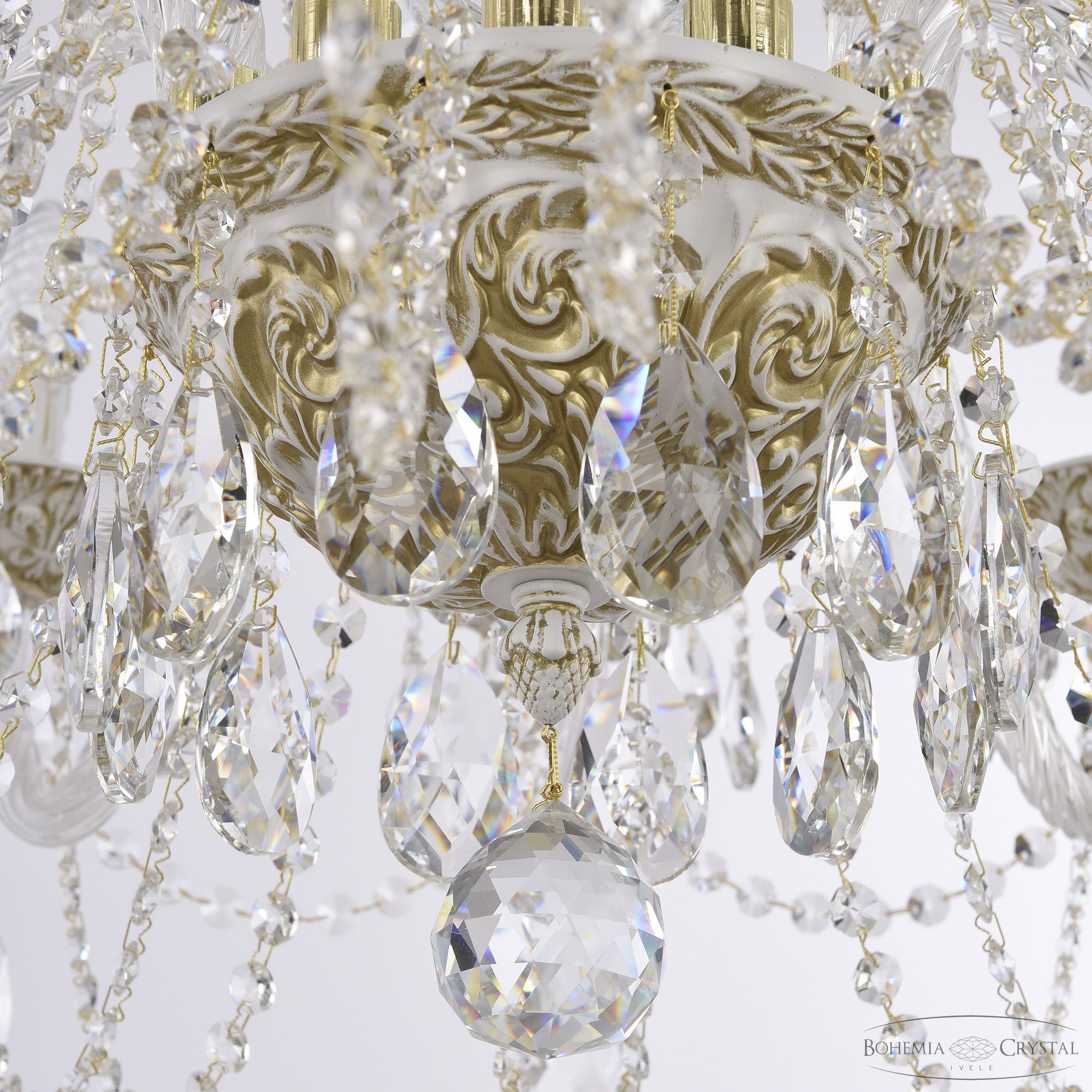 подвесная люстра bohemia ivele crystal al16302/12/300 wmg