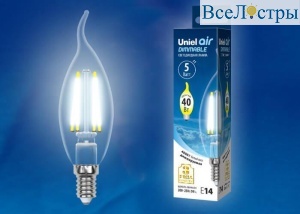 LED-CW35-5W/NW/E14/CL/DIM GLA01TR картон