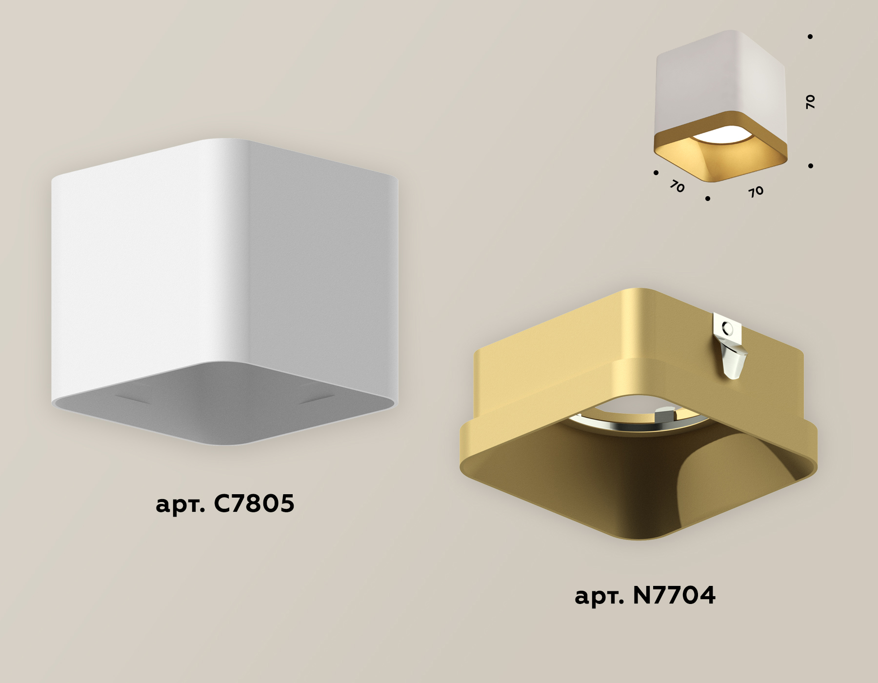 накладной светильник ambrella light techno xs7805004