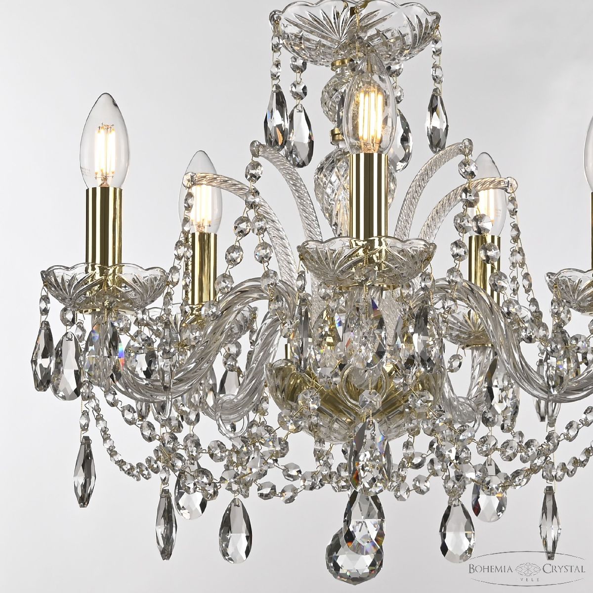 подвесная люстра bohemia ivele crystal 105/5/141 g