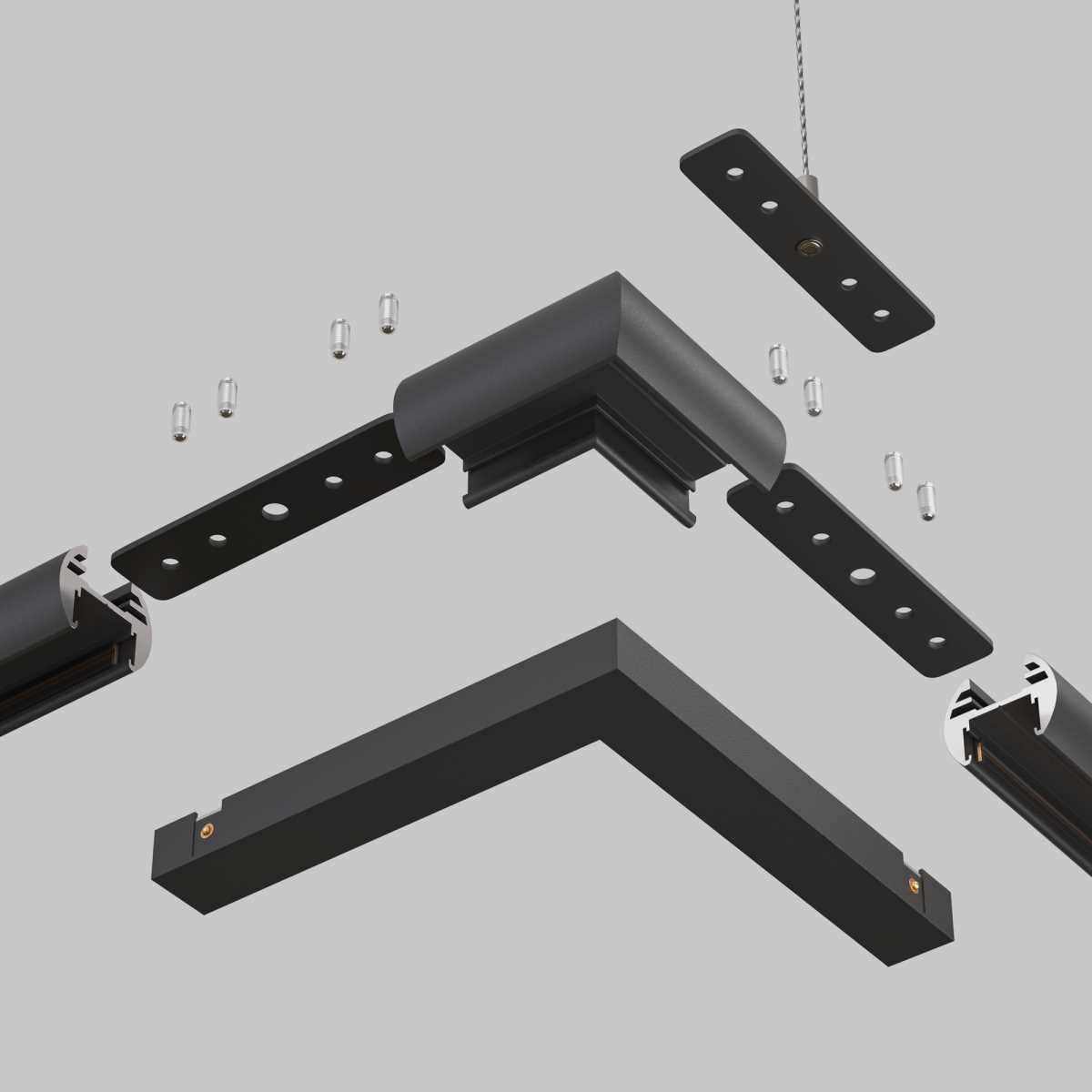 коннектор угловой круглый maytoni technical tra172cl-r-11b