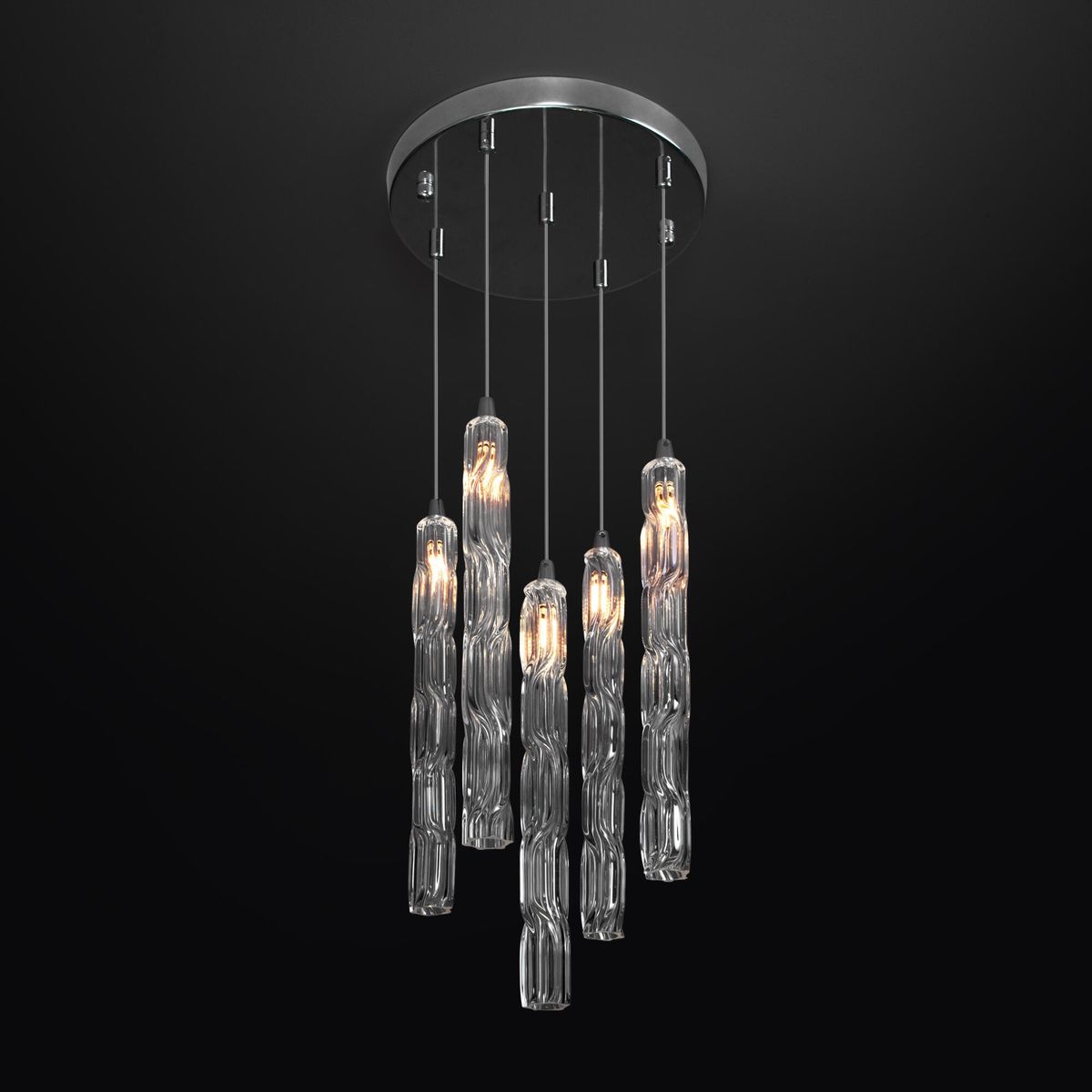 подвесной светильник eurosvet lynn 50381/5 хром