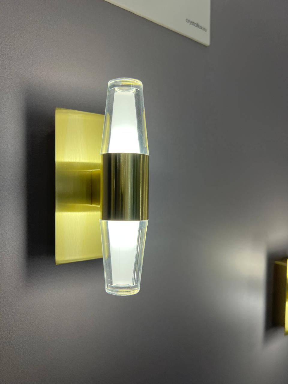 бра crystal lux dorotea ap1 gold