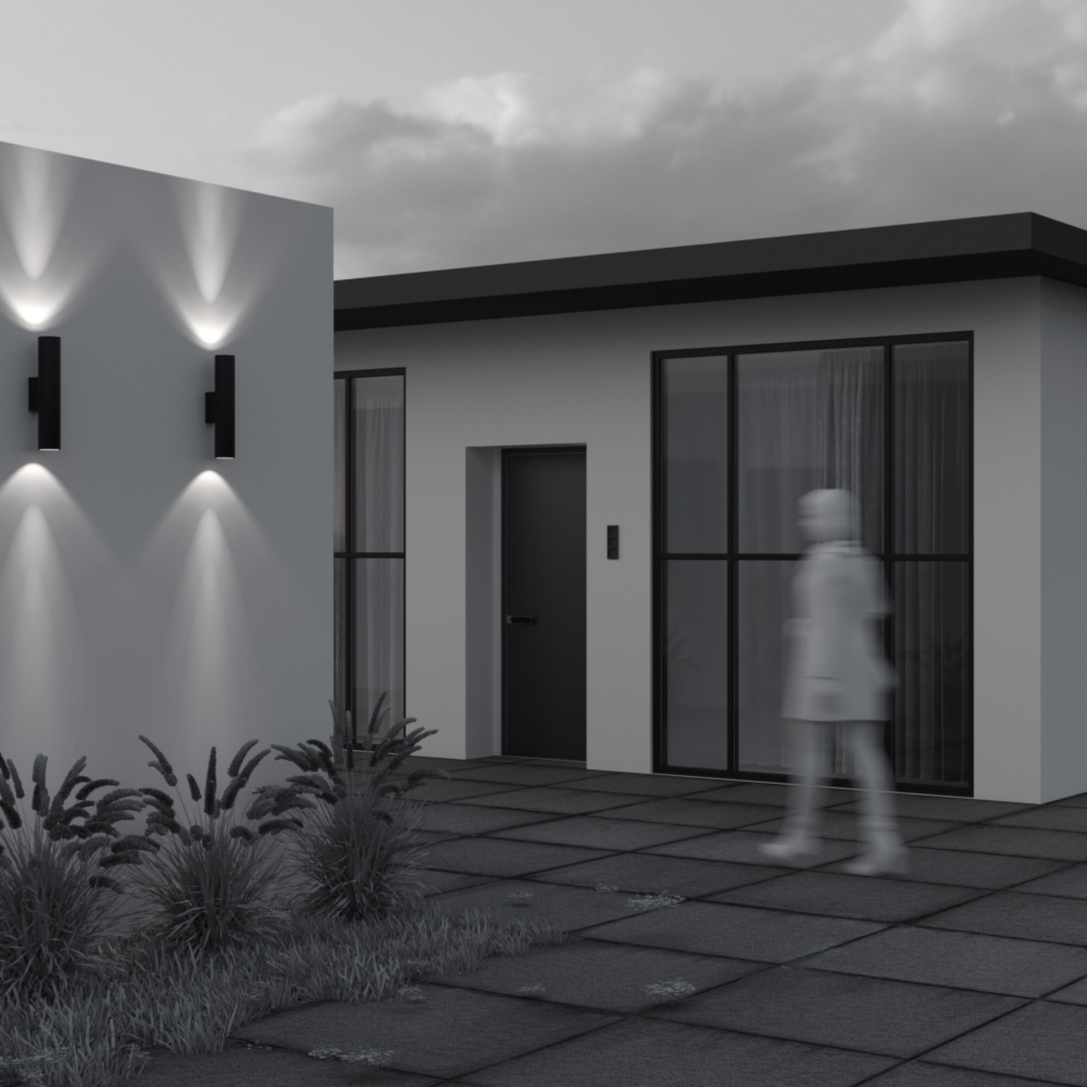 уличный настенный светильник maytoni shim o514wl-l30b3k1