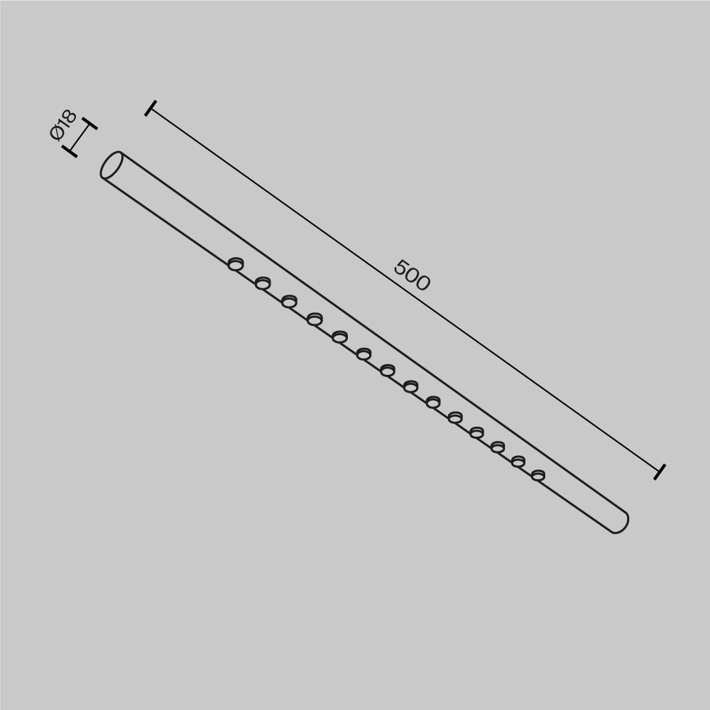трековый светильник maytoni points c101cl-l500-12w3-6k-bs