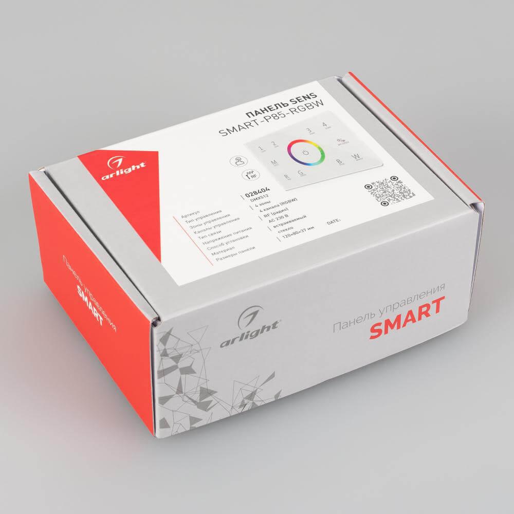 панель управления arlight sens smart-p85-rgbw white 028404