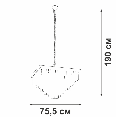 подвесная люстра vitaluce v5818-8/13