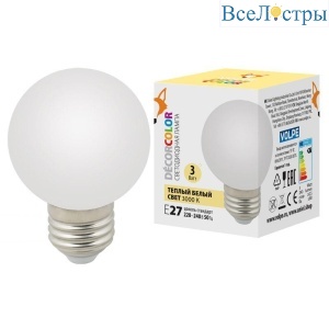 LED-G60-3W/3000K/E27/FR/С