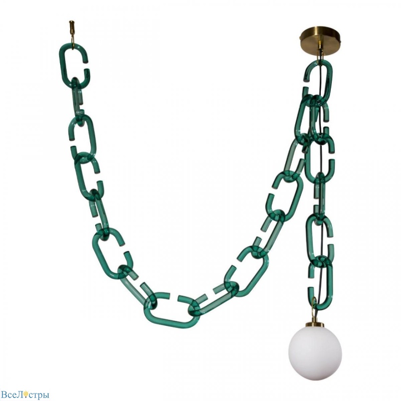подвесной светильник loft it chain 10128c green