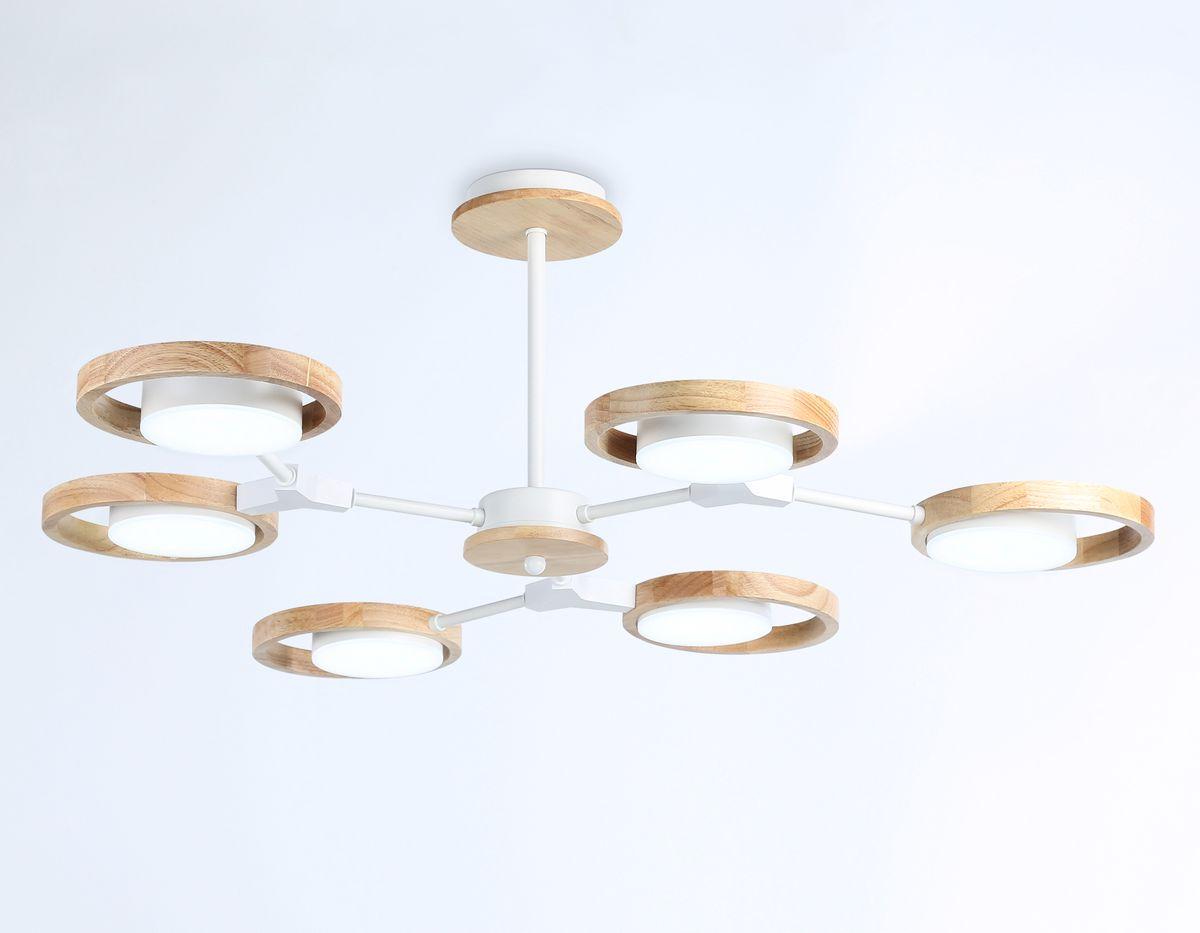 потолочная светодиодная люстра ambrella light comfort linetech fl51615