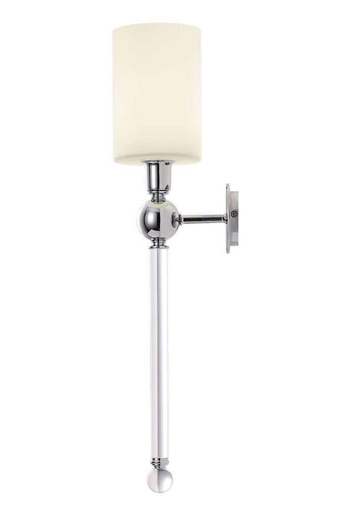 бра crystal lux mirabella ap1 chrome/white