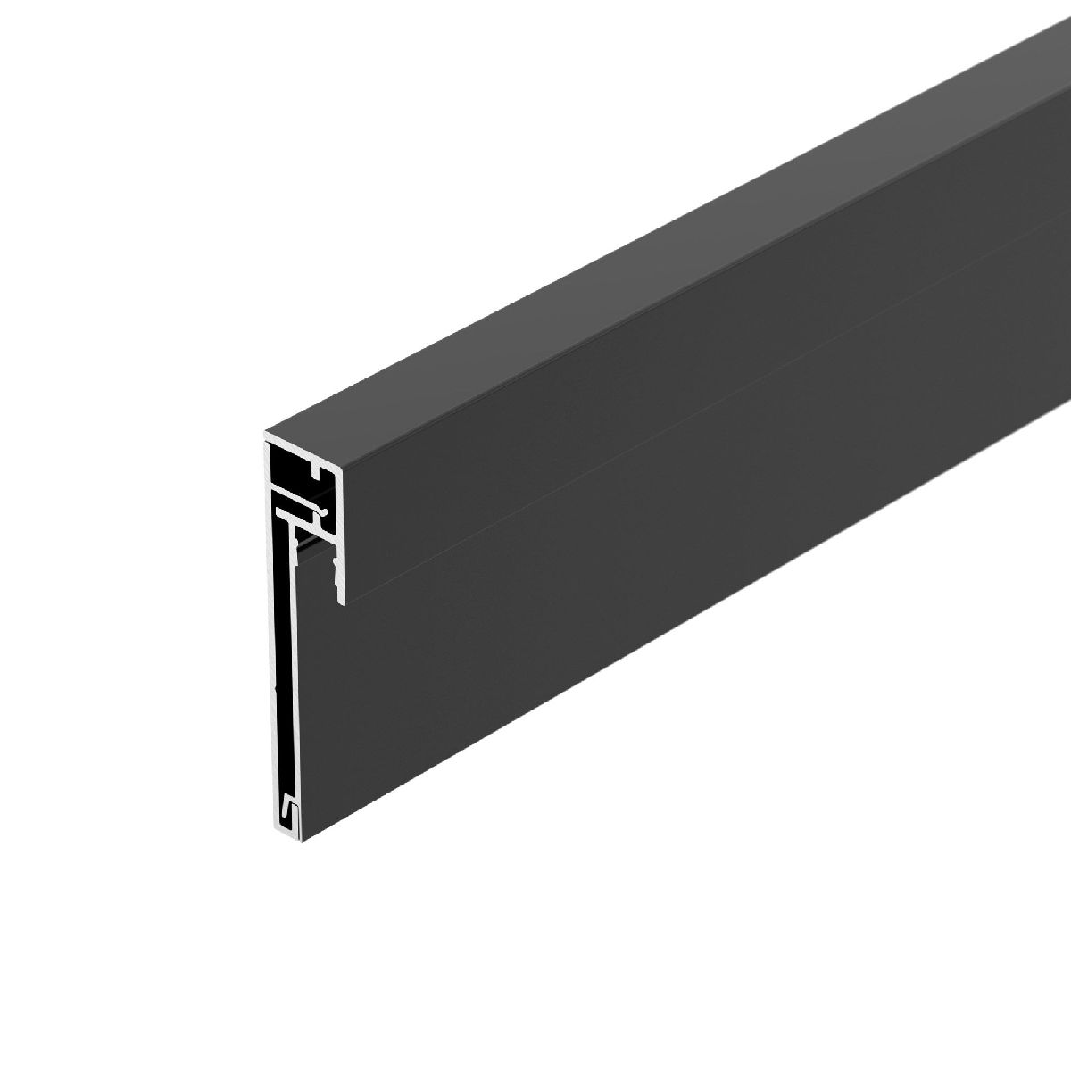 профиль arlight plintus-h54b-2000 black 046140