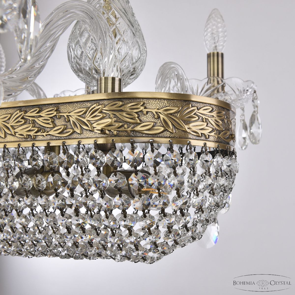 подвесная люстра bohemia ivele crystal 1452/6/195/600 fp