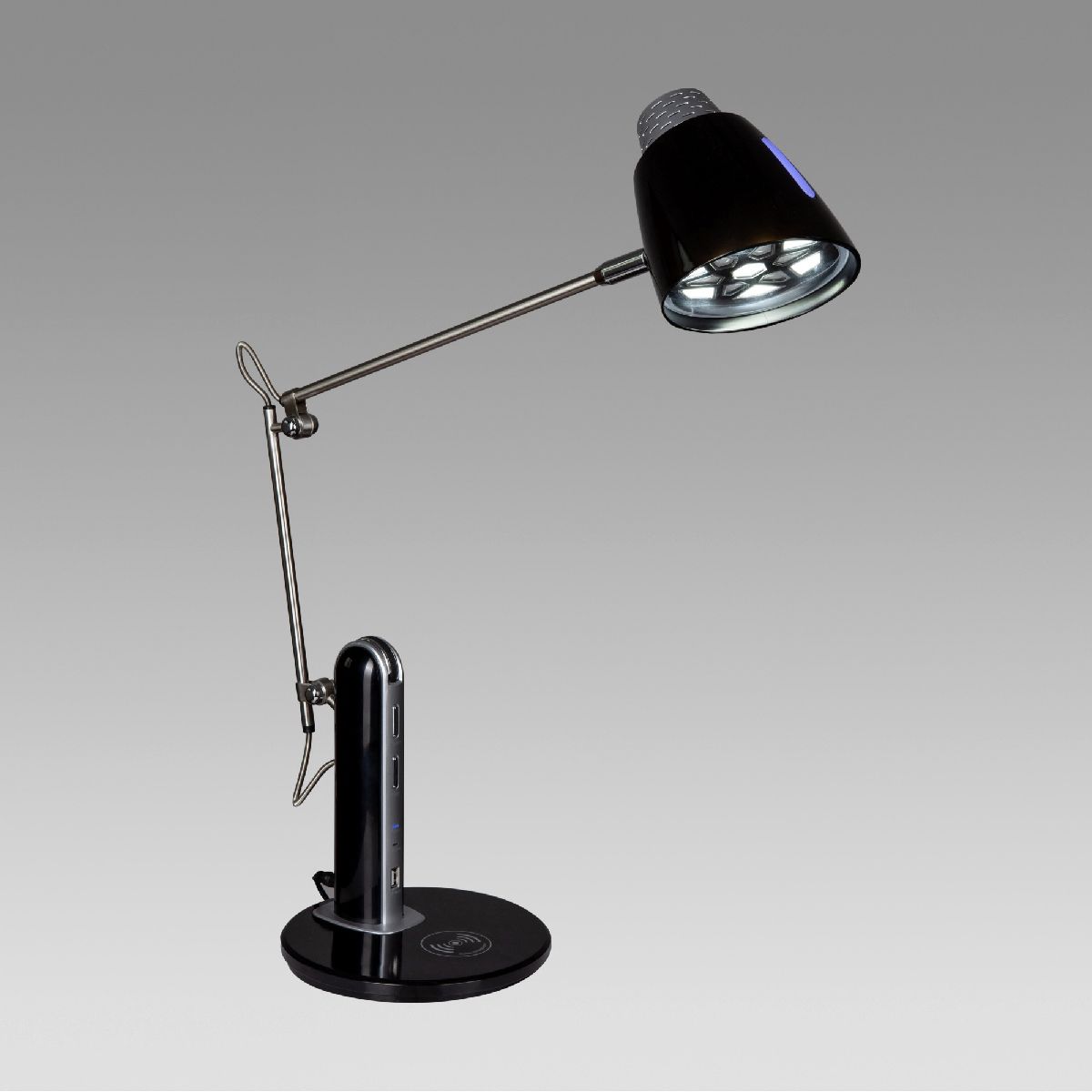 настольная лампа led4u bl1168 black
